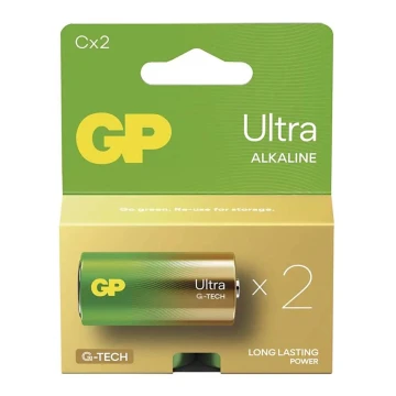 2 szt. Bateria alkaliczna C GP ULTRA 1,5V