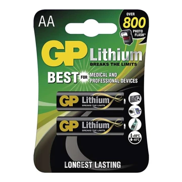 2 szt Bateria litowa AA GP LITHIUM 1,5V