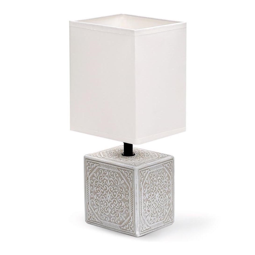 Aigostar - Lampa stołowa 1xE14/40W/230V szary/biały
