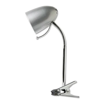 Aigostar -  Lampa stołowa z klipsem 1xE27/11W/230V srebrny/chrom