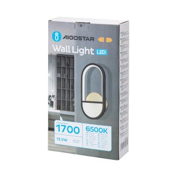 Aigostar - LED Kinkiet LED/13,5W/230V 6500K czarny/złoty