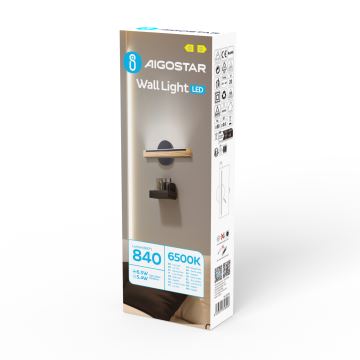 Aigostar - LED Kinkiet LED/6,5W/230V 6500K