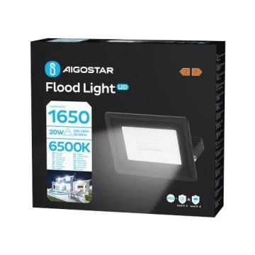 Aigostar - LED Naświetlacz LED/20W/230V 6500K IP65