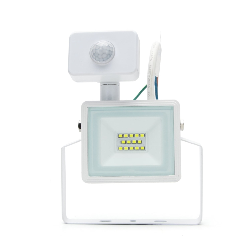 Aigostar - LED Naświetlacz z czujnikiem LED/10W/230V 6400K IP65 biały