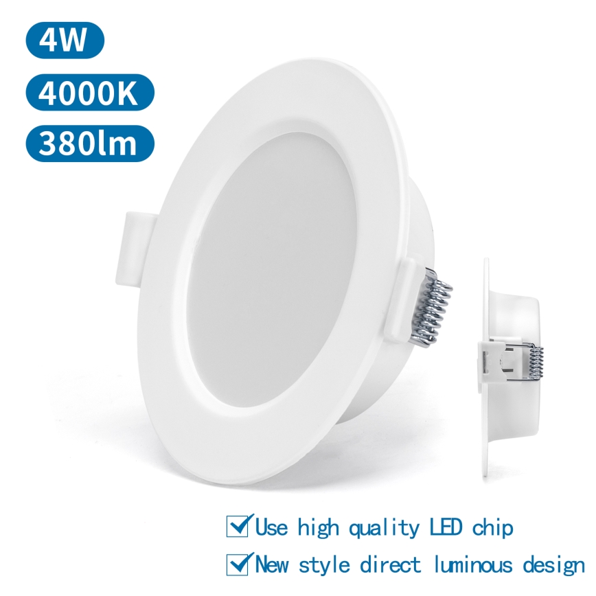 Aigostar - LED Oprawa wpuszczana LED/4W/230V 4000K śr. 9,8 cm biały