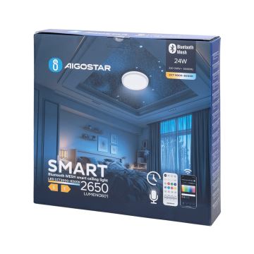 Aigostar - LED Plafon łazienkowy LED/24W/230V 3000-6500K IP44 + Pilot zdalnego sterowania