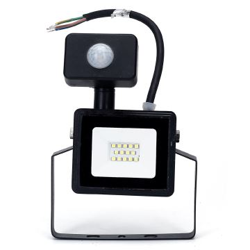 Aigostar - LED Reflektor z czujnikiem LED/10W/230V 6400K IP65 czarny