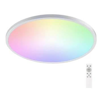 Aigostar - LED RGB Ściemnialny plafon łazienkowy LED/24W/230V 3000-6500K śr. 42 cm IP44 + pilot zdalnego sterowania