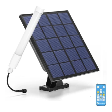 Aigostar - LED Ściemnialna świetlówka z panelem solarnym LED/3,2V 3000K/4000K/6500K IP65 + pilot zdalnego sterowania