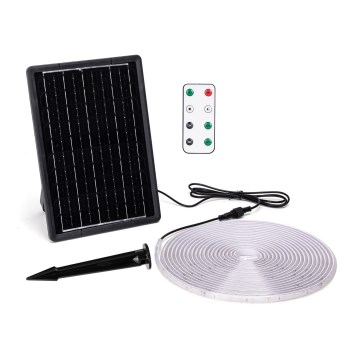 Aigostar - LED Ściemnialna taśma solarna LED/10W/3,2V 10 m 6500K IP65 + pilot zdalnego sterowania