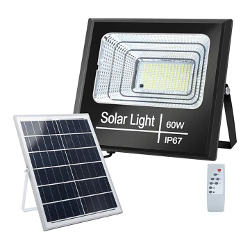 Aigostar - LED Ściemnialny naświetlacz solarny LED/60W/3,2V IP67 + pilot