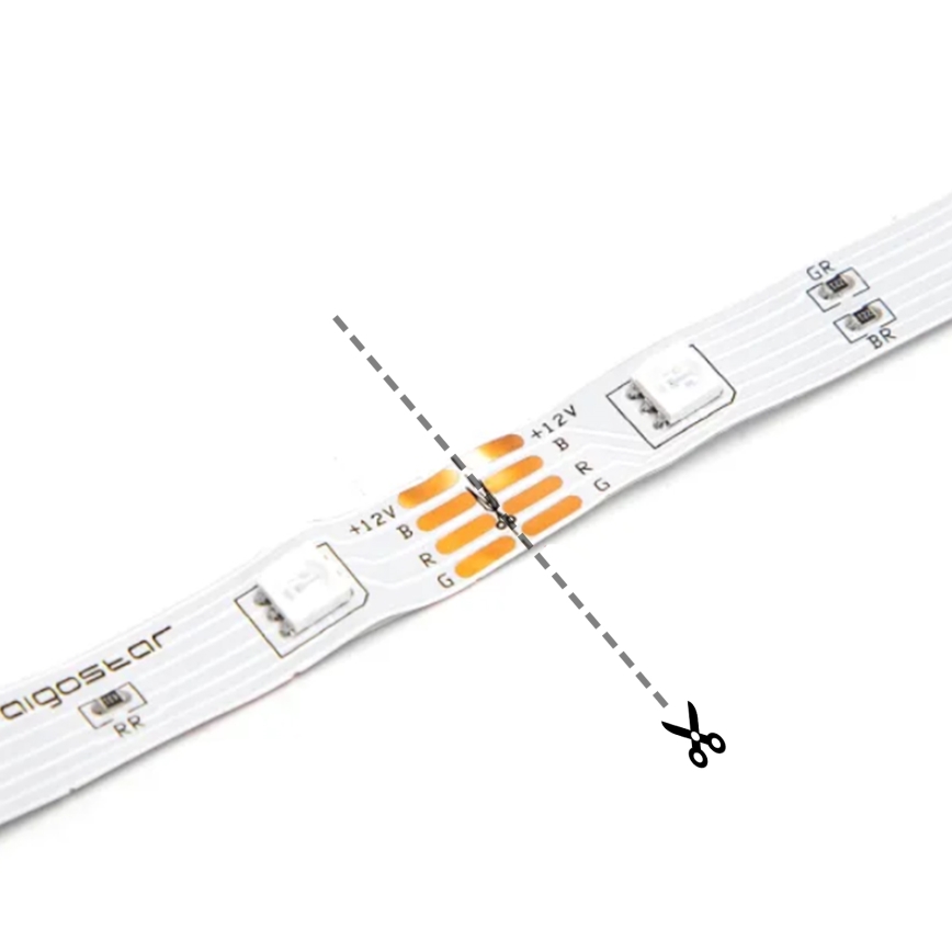 Aigostar - LED Taśma 2m LED/4,9W/5V 2700K IP65