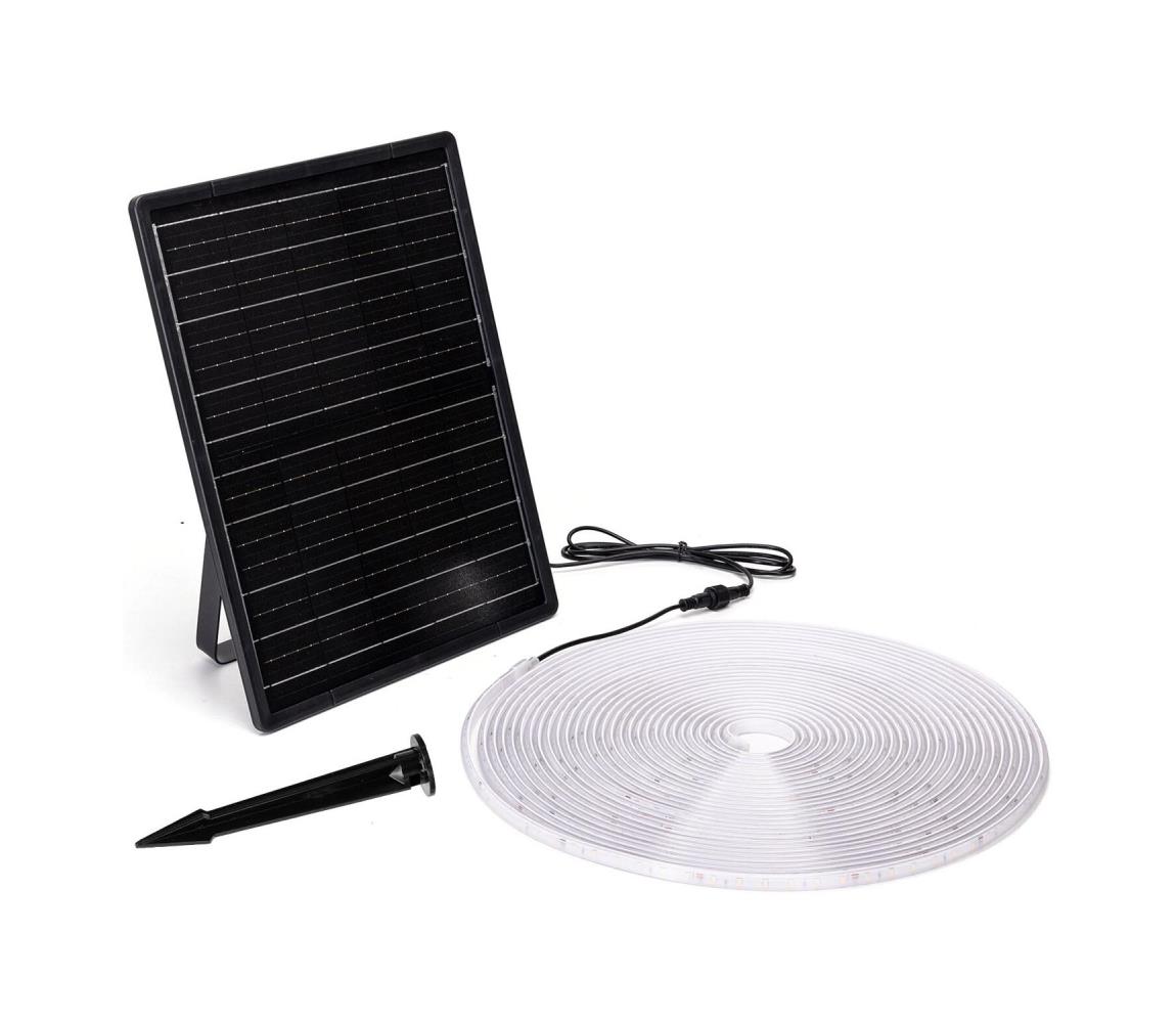 - LED Taśma solarna ściemnialna LED/20W/3,2V 20 m 6500K IP65 + pilot