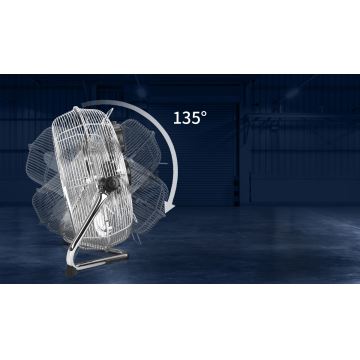 Aigostar - Wentylator podłogowy 100W/230V chrom