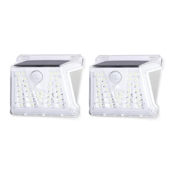 Aigostar - ZESTAW 2x LED Zewnętrzna lampa solarna z czujnikiem LED/1,48W/3,7V IP65