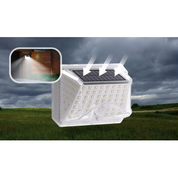 Aigostar - ZESTAW 2xLED Kinkiet solarny z czujnikiem LED/1,48W/5V 6500K IP65