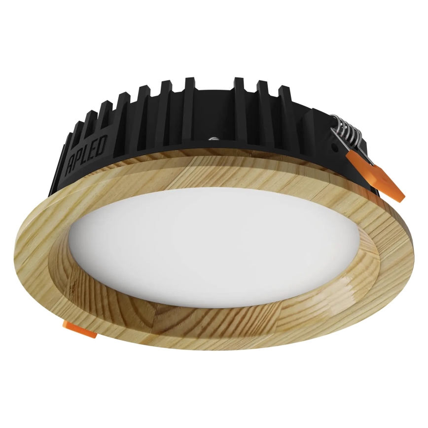 APLED - LED Oprawa wpuszczana RONDO WOODLINE LED/6W/230V 4000K śr. 15 cm sosna solidne drewno