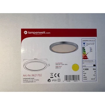 Arcchio - LED Plafon ściemnialny SOLVIE LED/20W/230V