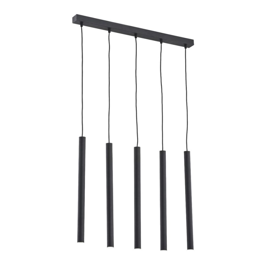 Argon 2137 - Lampa wisząca na linkach ETNA 5xG9/6W/230V czarna