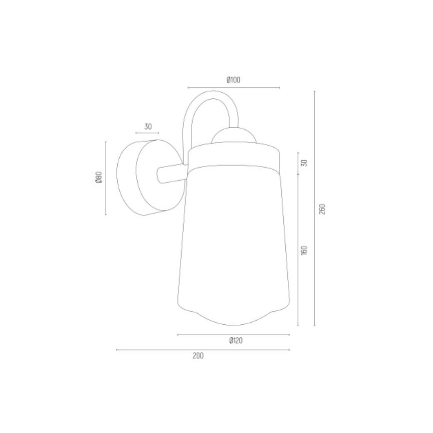 Argon 4719 - Kinkiet łazienkowy PASADENA 1xE27/15W/230V IP44