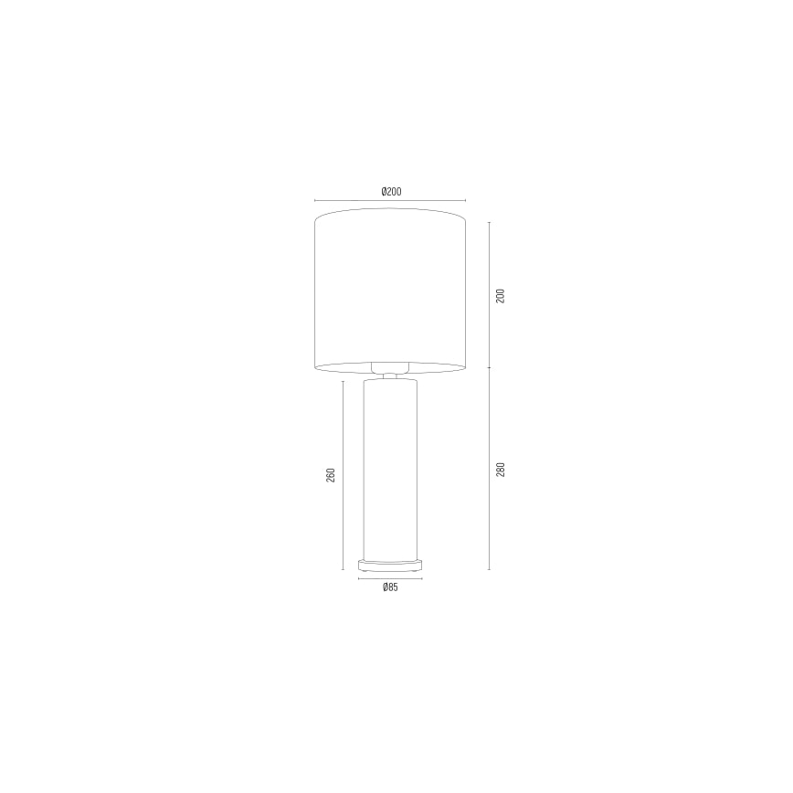 Argon 8315 - Lampa stołowa RIVA 1xE27/15W/230V 48 cm złoty