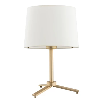 Argon 8318 - Lampa stołowa CAVALINO 1xE27/15W/230V 39 cm kremowy/złoty