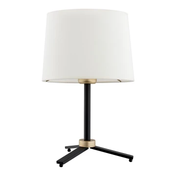 Argon 8319 - Lampa stołowa CAVALINO 1xE27/15W/230V 39 cm kremowy/czarne