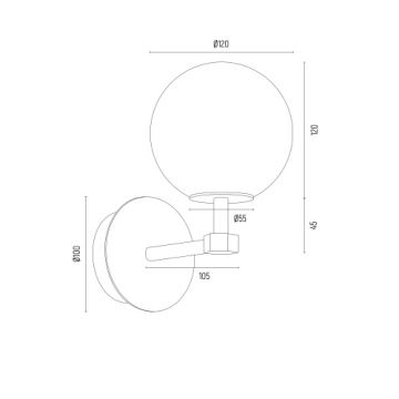 Argon 8502 - Kinkiet PALOMA 1xE14/7W/230V złoty/biały