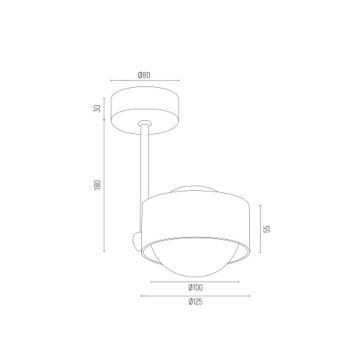 Argon 8568 - Żyrandol łazienkowy MASSIMO PLUS 1xG9/6W/230V IP44 złoty