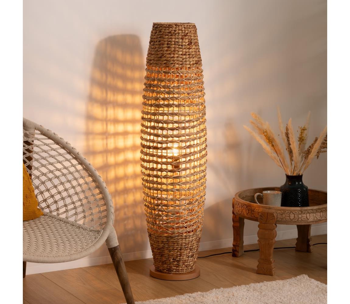 Atmosphera - Lampa podłogowa SAND 1xE27/40W/230V buk/hiacynt wodny