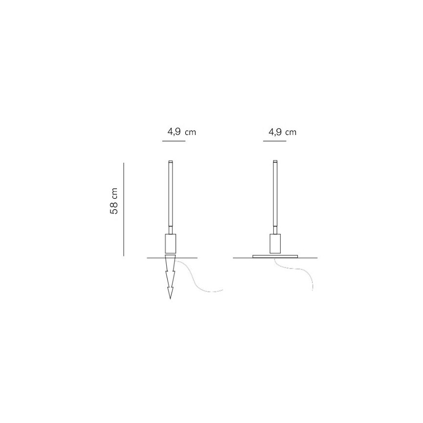 Azzardo AZ5337 - LED Lampa zewnętrzna FREDO LED/6W/230V IP54 58 cm