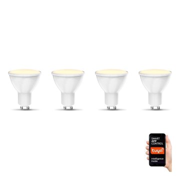 B.K. Licht 1261 - ZESTAW 4x LED Żarówka ściemnialna GU10/5,5W/230V Wi-Fi Tuya 2700K