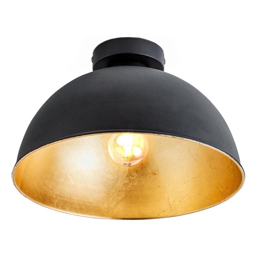 B.K. Licht 1322 - Lampa sufitowa 1xE27/60W/230V czarna/złota