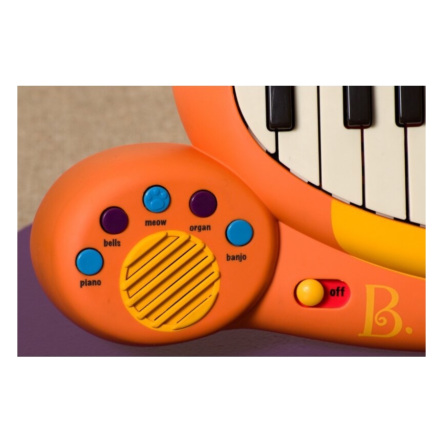 B-Toys - Pianino dla dzieci z mikrofonem Kot 4xAA