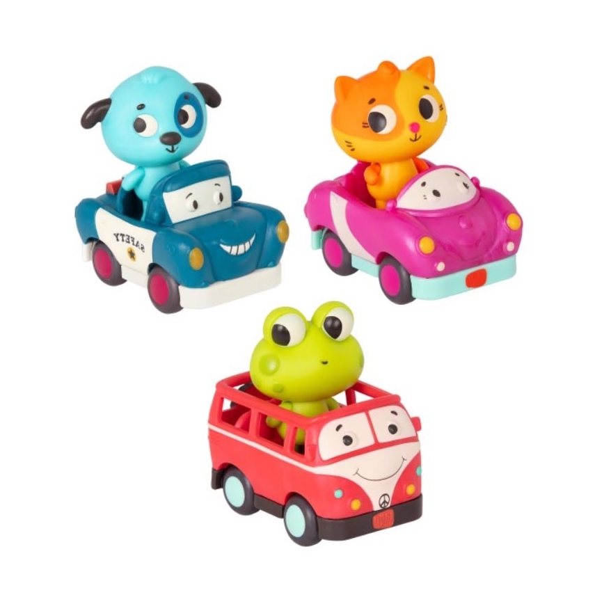 B-Toys - Świecące samochody z melodią 3xAG13