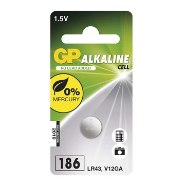 Bateria alkaliczna guzikowa LR43 GP ALKALINE 1,5V/70 mAh