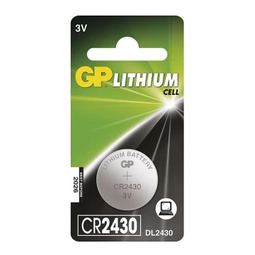 Bateria litowa guzikowa CR2430 GP LITHIUM 3V/300 mAh