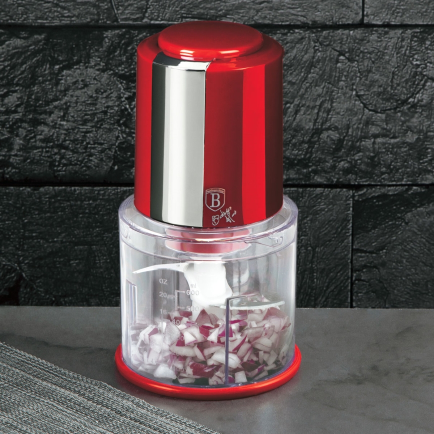 BerlingerHaus - Rozdrabniacz do żywności 300W/230V czerwony
