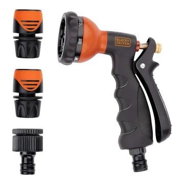 BLACK+DECKER - Pistolet do nawadniania z 3 złączami