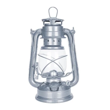 Brilagi - Lampa naftowa LANTERN 24,5 cm srebrna