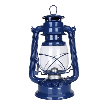 Brilagi - Lampa naftowa LANTERN 28 cm niebieska