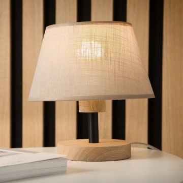 Brilagi - Lampa stołowa ANTHONY 1xE27/60W/230V dąb/beżowy