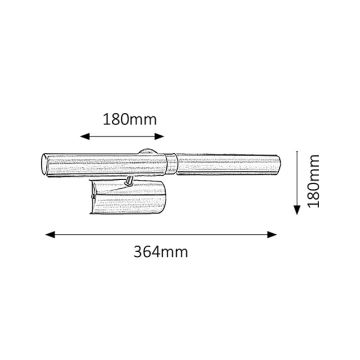 Brilagi - LED Kinkiet galeryjka DANAE 2xE14/6W/230V białe