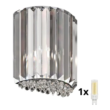 Brilagi - LED Kinkiet kryształowy GLAMOUR 1xG9/42W/230V