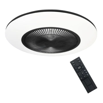 Brilagi - LED Oświetlenie ściemnialne z wentylatorem AURA LED/38W/230V 3000-6000K czarne + pilot