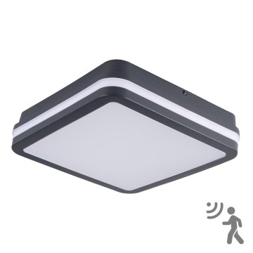 Brilagi - LED Oświetlenie zewnętrzne z czujnikiem BENE LED/18W/230V 22x22 cm antracyt IP54