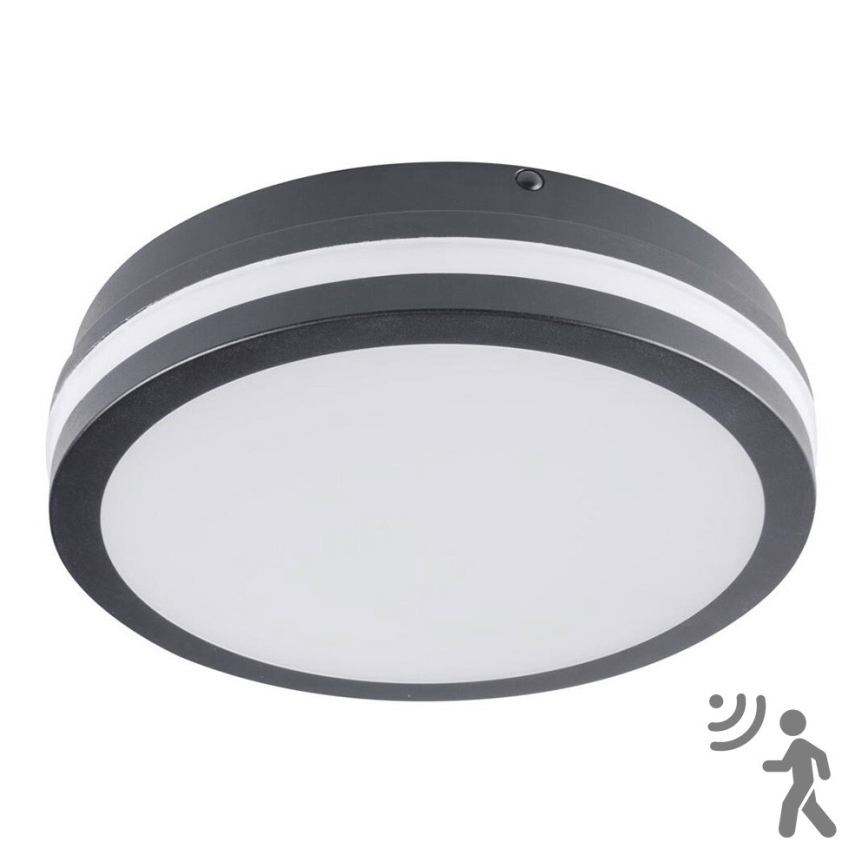 Brilagi - LED Oświetlenie zewnętrzne z czujnikiem BENE LED/18W/230V śr. 22 cm antracyt IP54