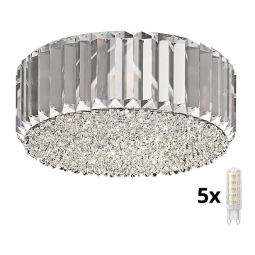 Brilagi - LED Plafon kryształowy GLAMOUR 5xG9/42W/230V