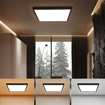 Brilagi - LED Plafon łazienkowy FRAME LED/50W/230V 3000/4000/6000K IP44 czarny