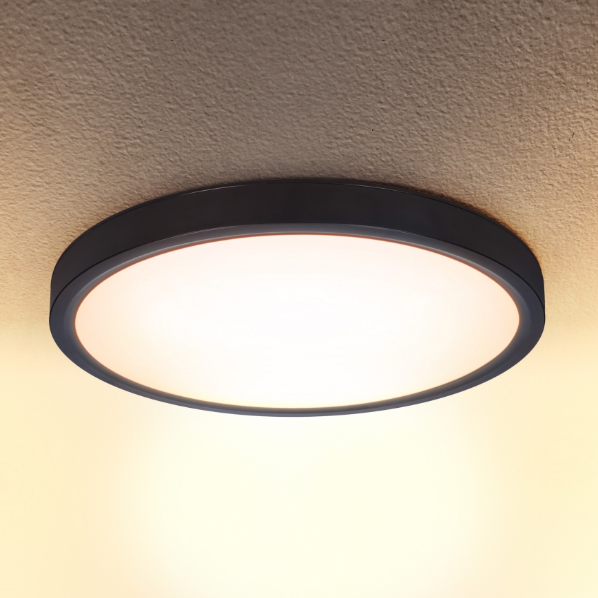 Brilagi - LED Plafon ściemnialny ESTELA LED/36W/230V 3000-6500K ø 30 cm czarny + pilot zdalnego sterowania